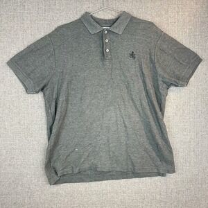 Rugby University Polo Shirt Men's XL Gray‎ Short Sleeve Casual